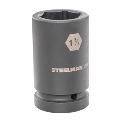 STEELMAN 1-Inch Drive 1-3/8-Inch 6-Point Deep Impact Socket, 60539