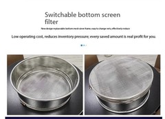 Powder Sifter Stainless Steel Soy Milk Filter Electric Vibrating Screen Machine