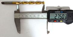6.3 mm M35 DRILL BIT HSS TiN PRECISION TWIST DRILL (QTY: 1) USA NOS