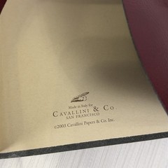 Vintage 2003 Cavallini & Co. Brown Leather Journal 5×7″