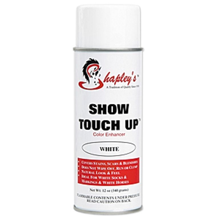 Shapleys Show Touch Up WHITE 10oz Equine Show Clean Hair Color Dye Cover Stain