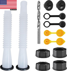 Gas Can Spout Replacement Kit, Gas Can Nozzle Replacement (2 Kit-White) All Gask