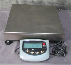 OHAUS Champ Square CQ50L 18×18 100lb Benchtop Scale w/ CD-11 Indicator & P/S