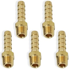 5pcs Hose Barb Fittings 1/4″ Barb To 1/8″ NPT Male Thread Air Hose Fitting