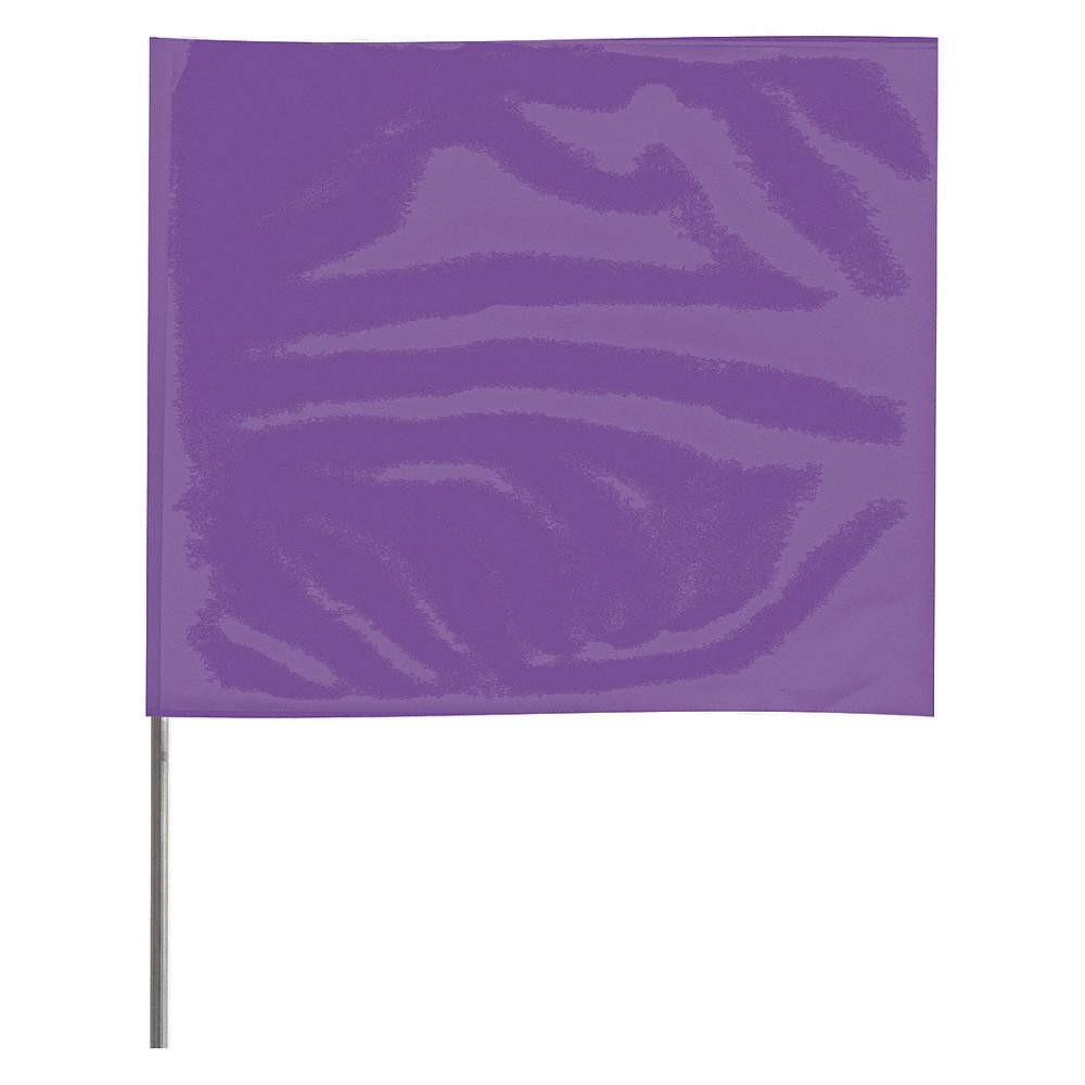 GRAINGER APPROVED 4536PP-200 Marking Flag, 36″, Purple,PVC,PK100 3JVR2