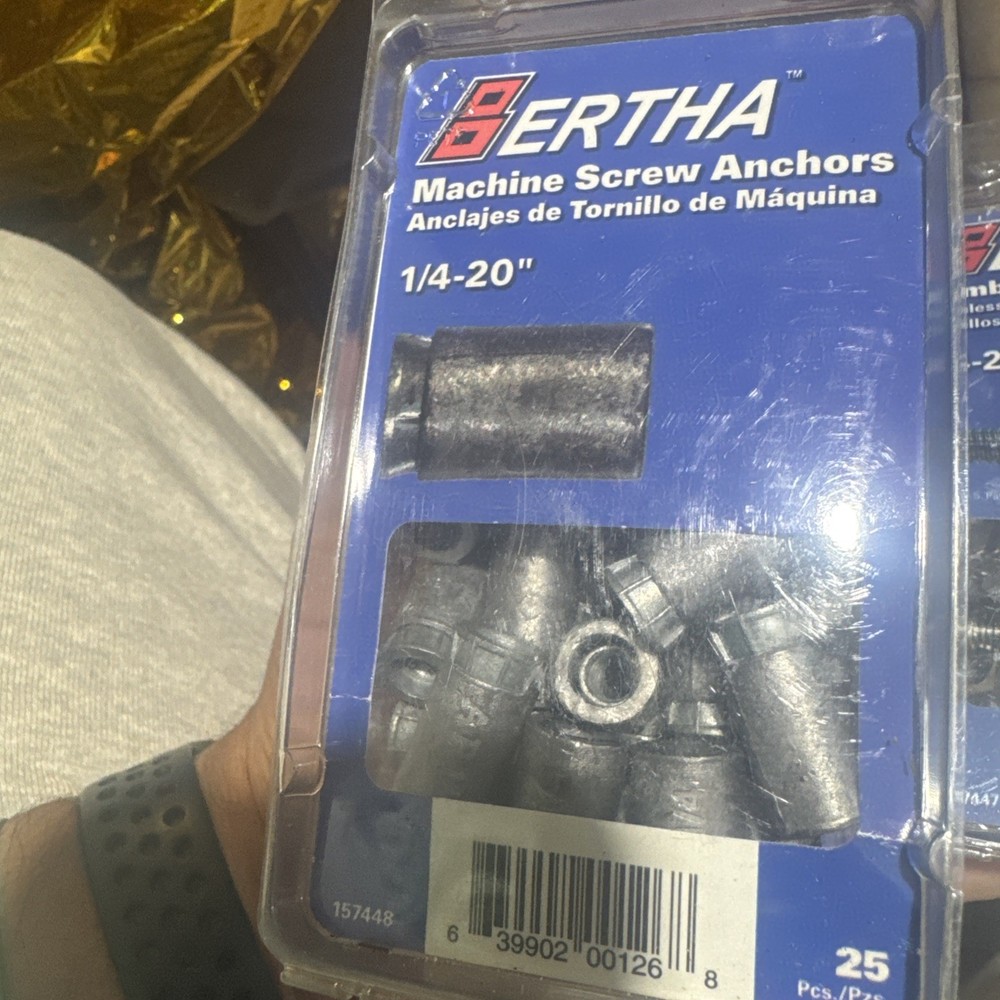 Masonry Machine Screw Anchors in Zinc Brick, Concrete, or Stone – Select Size X2