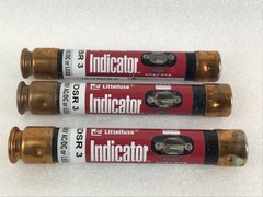 Lot of 3 Littelfuse IDSR 3 Time Delay Fuse 75-600V AC/DC