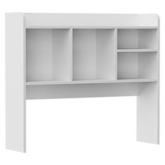 Desktop Bookshelf & Desk Organizer Shelf Wooden for Office Study Desk White