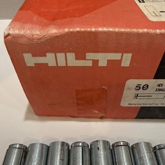 50/box Hilti 336427 HDI 1/2” Anchors Used