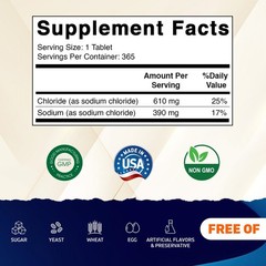 Vitamatic 3 Pack Sodium Chloride 1000mg, 365 Tablets