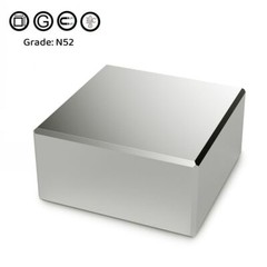 2pcs N52 Super Strong Large Grade Neodymium Large Block Rare Earth 40x40x20mm US