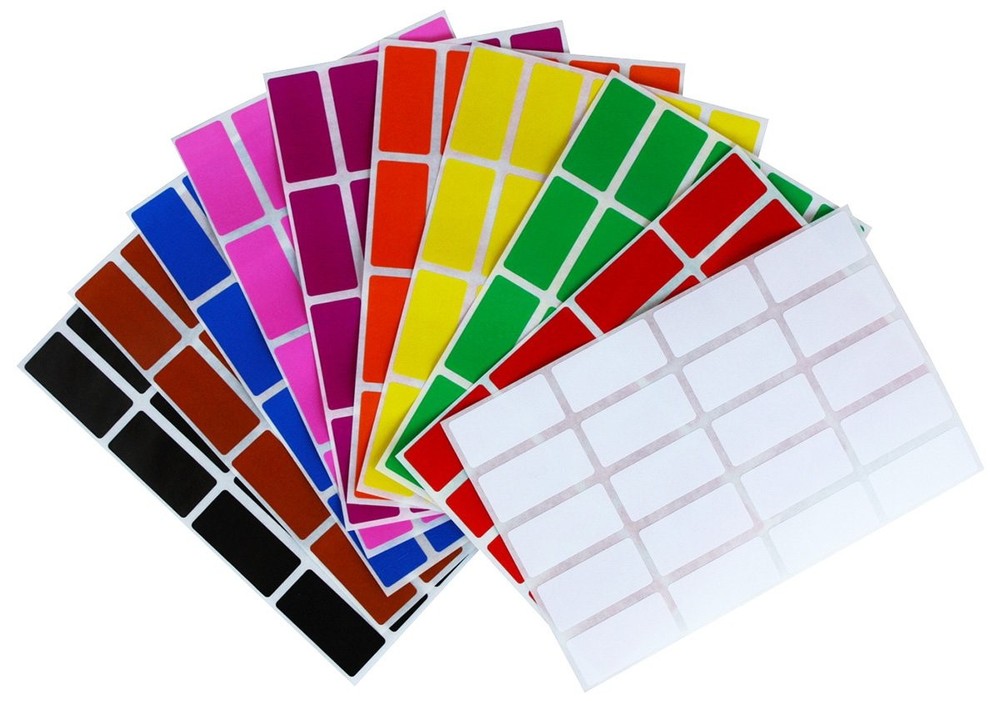 Royal Green Identification Labels Rectangle Stickers 1.57inch x 0.75 inch