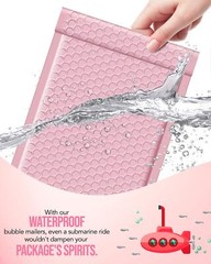 GSSUSA Bubble Mailers 6×10 Inches 100 Pack Size 6×9” Bubble Mailer Envelop