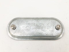Lot of 4 New Killark 570 Steel Conduit Body Covers 1-1/2″ Form 7 – No Gasket