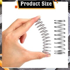 304 Stainless Steel Compression Spring Wire Dia 4mm, L 20-100mm, OD 20-60mm