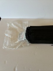 45 Pack – 3-Ply Black Disposable Face Mask Ear-loop Mouth Cover