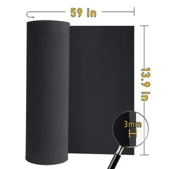 EVA Foam Sheet 3mm Black Craft Cosplay DIY Projects 59×13.9in High Density