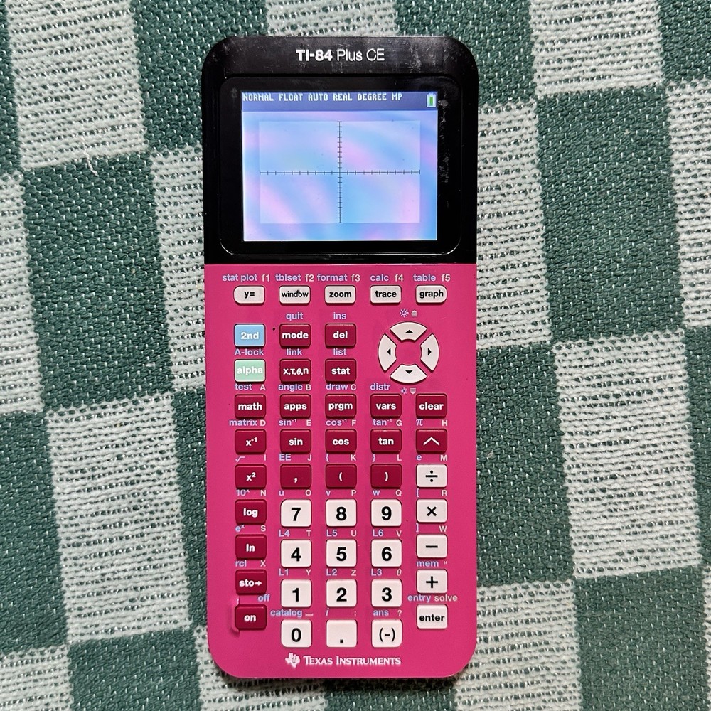 Texas Instruments TI-84 Plus CE Color Graphing Calculator Pink No Charger& Cover
