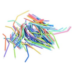 100PCS New Dental Polishing Polisher Prophy Cup Brush Nylon Latch Flat Type NO.1