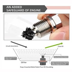 M14x1.5 M12*1.5 Car Universal Engine Magnetic Oil Drain Plug Screw Nut Bolt Sump