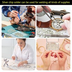 About 500 Pcs 4.5 Grams Silver Solder Jewelry Precut Chips Solder Ultra Tiny Med