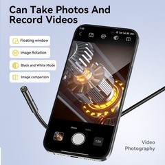 Borescope Camera with Light, 16.5ft Endoscope Inspection,Waterproof Snake Camera