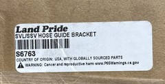 Auxiliary Hose Guide Bracket Kubota SVL/SSV Land Pride New