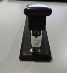 Vintage Bostitch Stapler ~ Black Textured Metal Heavy Duty made in USA