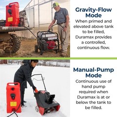 Portable Fuel Transfer Pump, 14 Gallon Gas Caddy