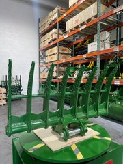 JMA 48in Backhoe Brush Rake 6.5-9 Ton 45mm Pin-On Land Clearing Grapple Steel