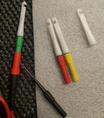 ZIBOO ZB07 Green/Yellow/Red/Black 3.25 x 0.25 x 0.25 Mini Back Probe/Wire Pierce