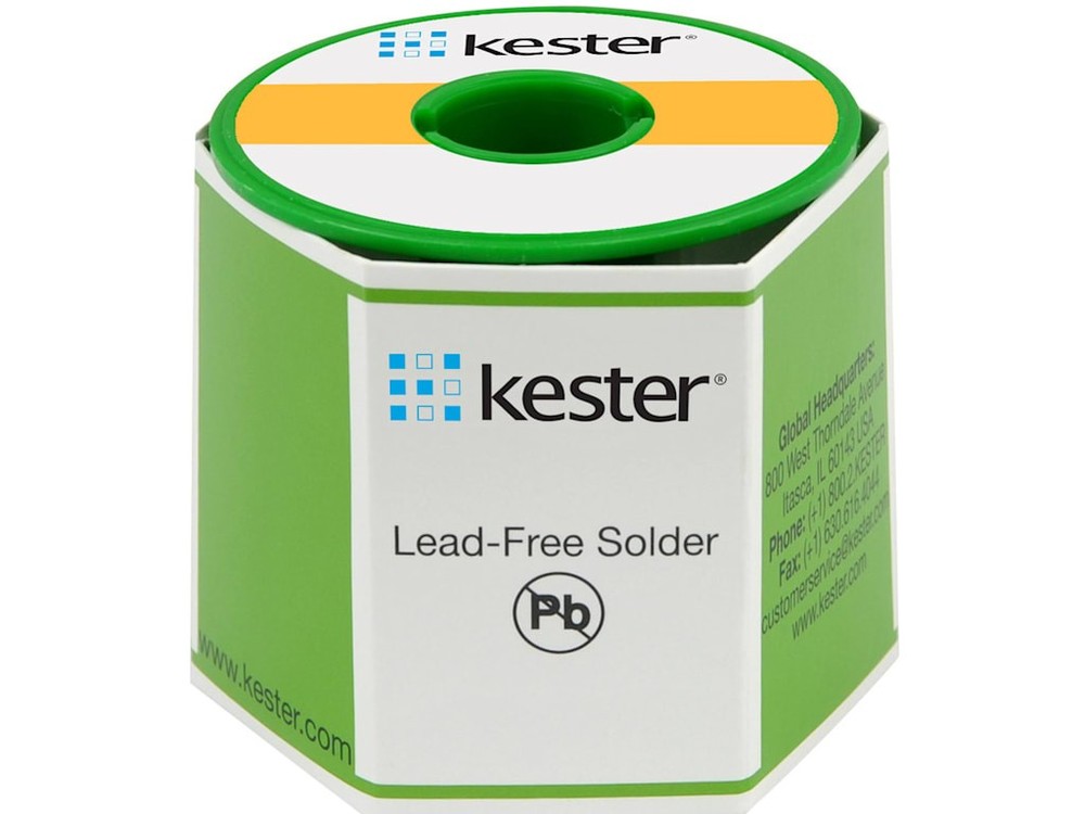 Kester 24-7068-1400 Solder Wire, Rosin Core, Lead Free, SAC305, 3.3%, 0.062′