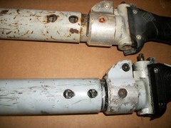 LOT OF 2 GREENLEE HYDRAULIC POLE TAMPER 72 INCHS LONG H4802 NEEDS REPAIR LOOK