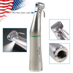 Dental Surgical LED Fiber Optic Implant Handpiece 20:1 Reduction Contra Angle DS