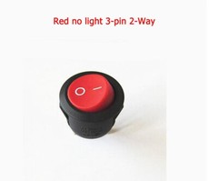 KCD1 Round Power Button Switch With Light 2/3/4/6-Pin 2/3-Way OFF/NO Hole 20MM