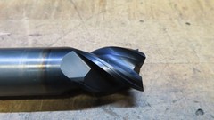 Hanita 4VP5S carbide 4fl endmill 1-1/8″ LOC REGROUND to 25mm and recoated