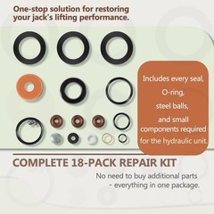 J-122 Hydraulic Seal Kit for Lincoln Walker 1.5 Ton Floor Jack Model 93632 18PCS