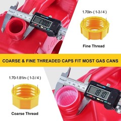 Easy Install Gas Can Spout Kit – 3 Nozzle Systems in Yellow for 1-10 Gallons