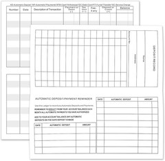 12 Pack Checkbook Register, Check Registers for Personal Checkbook, 6″ × 3″, Bla