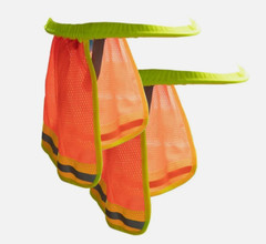 2 Pcs Hard Hat Neck Cover Neck Cover Shield Sun Shade Reflective Stripe Cap