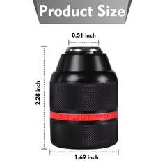 KPROE Keyless Drill Chuck 1/2-20UNF Compatible with Milwaukee M18/M12,…