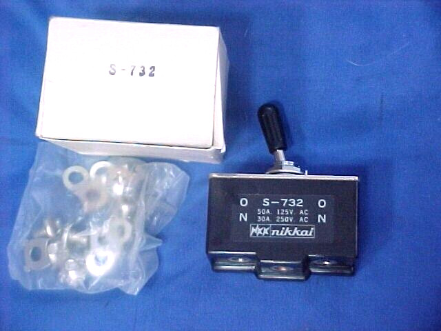 NIKKAI NKK SWITCH DPDT 30A HD TOGGLE S-823 S823 SD