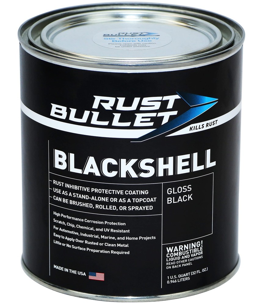 Rust Bullet Blackshell – Gloss Black – 1 Quart – Corrosion Preventive