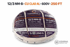Copperweld 12 AWG 3-Conductor NM-B Copper-Clad Aluminum Building Wire 250 ft