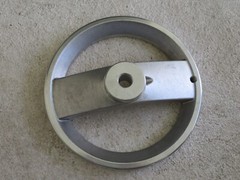 MONROE ENGINEERING 30748P 8″ Polished Aluminum 2 Spoke Handwheel Handle missing