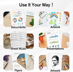 12PCS Plastic File Folder Clear Project Pocket Transparent Document Paper Jacket