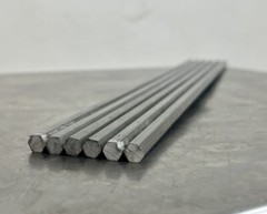 12L14 Carbon Steel Hex Bar – 1/4″ x 12″ – CNC Lathe Machinable Stock (6 Pack)