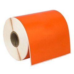 ZEBRA 4×6 COLOR (4″ x 6″) ORANGE Direct Thermal Labels 1″ Core – (20) Rolls/250