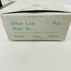 ANSI 50 SUS-304 Offset Link – Stainless Steel – Made in Japan (Qty. 40 Pcs.)