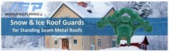 20 PLASTIC GREEN Roof Ice Guard Snow Guard Stops for Standing Seam Metal Roofing